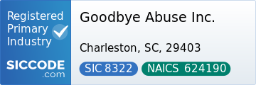 Goodbye Abuse Inc. - SIC Code 8322 - NAICS Code 624190 - Profile at SICCODE.com