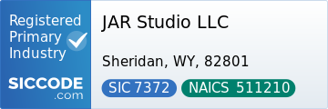JAR Studio LLC - SIC Code 7372 - NAICS Code 511210 - Profile at SICCODE.com