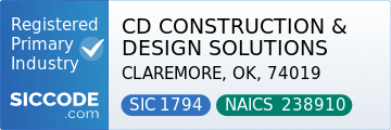 CD CONSTRUCTION & DESIGN SOLUTIONS - SIC Code 1794 - NAICS Code 238910 - Profile at SICCODE.com