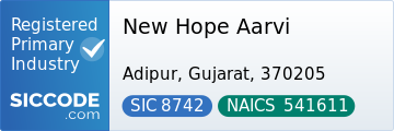 New Hope Aarvi - SIC Code 8742 - NAICS Code 541611 - Profile at SICCODE.com