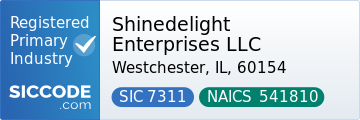 Shinedelight Enterprises LLC - SIC Code 7311 - NAICS Code 541810 - Profile at SICCODE.com