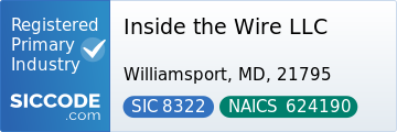 Inside the Wire LLC, SIC Code 8322, NAICS Code 624190